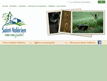 Tablet Screenshot of municipalite.saint-valerien.qc.ca